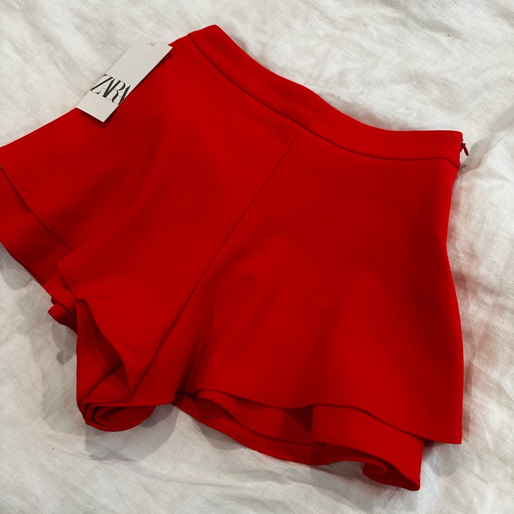 Zara Women's Bright Orange Skorts XS